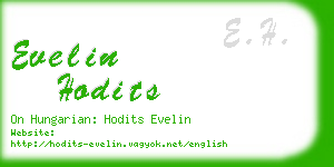 evelin hodits business card
